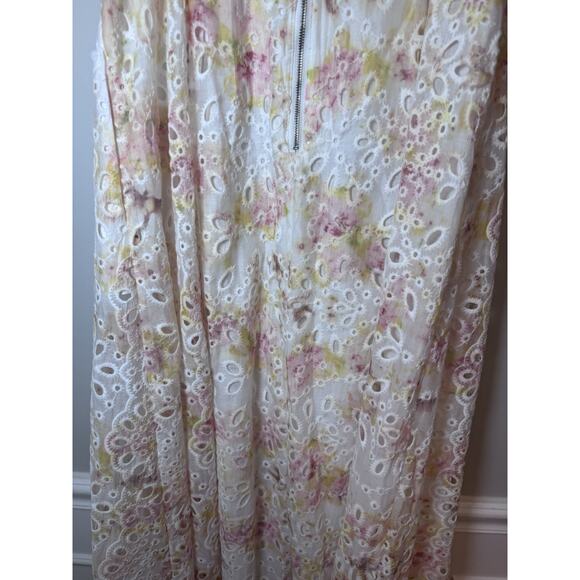 Bardot Women's Lilah Corset Midi Dress Floral Eyelet Sz L NWT $189 - Picture 12 of 14